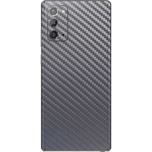 Silver Carbon Fiber Specialty Texture Material Galaxy Note20 5G Skin