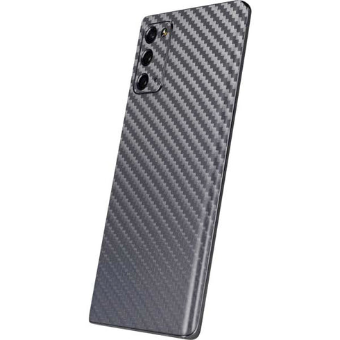 Silver Carbon Fiber Specialty Texture Material Galaxy Note20 5G Skin
