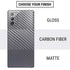 Silver Carbon Fiber Specialty Texture Material Galaxy Note20 5G Skin