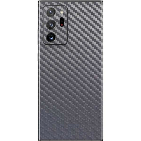 Silver Carbon Fiber Specialty Texture Material Galaxy Note20 Ultra 5G Skin