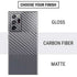 Silver Carbon Fiber Specialty Texture Material Galaxy Note20 Ultra 5G Skin