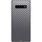 Silver Carbon Fiber Specialty Texture Material Galaxy S10 Plus Skin