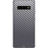 Silver Carbon Fiber Specialty Texture Material Galaxy S10 Plus Skin