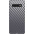 Silver Carbon Fiber Specialty Texture Material Galaxy S10 Skin