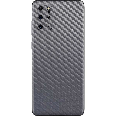 Silver Carbon Fiber Specialty Texture Material Galaxy S20 Plus Skin