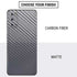Silver Carbon Fiber Specialty Texture Material Galaxy S20 Skin