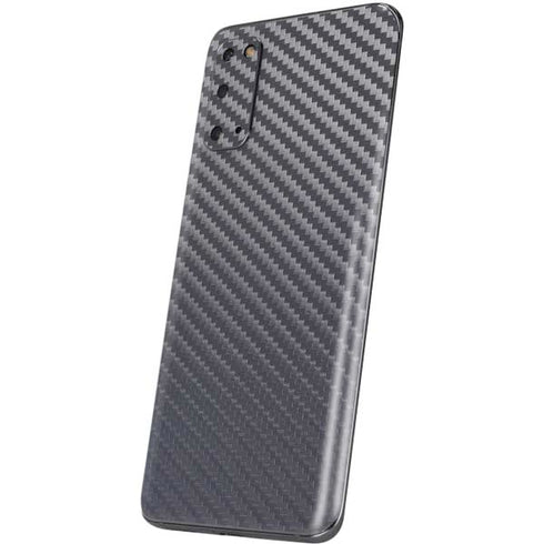 Silver Carbon Fiber Specialty Texture Material Galaxy S20 Skin