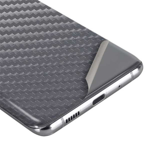 Silver Carbon Fiber Specialty Texture Material Galaxy S20 Ultra 5G Skin