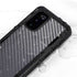 Silver Carbon Fiber Specialty Texture Material Galaxy S20 Waterproof Case