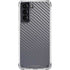 Silver Carbon Fiber Specialty Texture Material Galaxy S21 5G Clear Case
