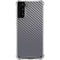 Silver Carbon Fiber Specialty Texture Material Galaxy S21 Plus 5G Clear Case