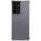 Silver Carbon Fiber Specialty Texture Material Galaxy S21 Ultra 5G Clear Case