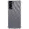 Silver Carbon Fiber Specialty Texture Material Galaxy S22 Clear Case