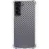 Silver Carbon Fiber Specialty Texture Material Galaxy S22 Clear Case