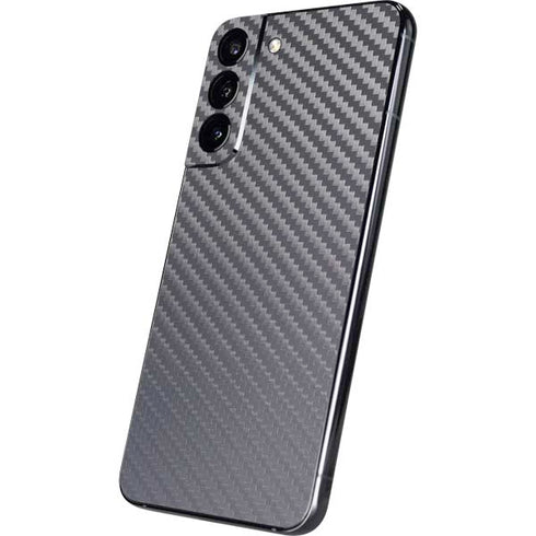 Silver Carbon Fiber Specialty Texture Material Galaxy S22 Plus Skin