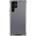 Silver Carbon Fiber Specialty Texture Material Galaxy S22 Ultra Clear Case