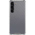 Silver Carbon Fiber Specialty Texture Material Galaxy S23 Clear Case