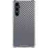 Silver Carbon Fiber Specialty Texture Material Galaxy S23 FE Clear Case