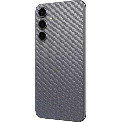 Silver Carbon Fiber Specialty Texture Material Galaxy S23 FE Skin