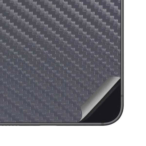 Silver Carbon Fiber Specialty Texture Material Galaxy S23 FE Skin