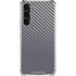 Silver Carbon Fiber Specialty Texture Material Galaxy S23 Plus Clear Case
