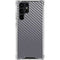 Silver Carbon Fiber Specialty Texture Material Galaxy S23 Ultra Clear Case