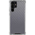 Silver Carbon Fiber Specialty Texture Material Galaxy S23 Ultra Clear Case
