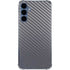 Silver Carbon Fiber Specialty Texture Material Galaxy S24 Clear Case
