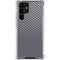 Silver Carbon Fiber Specialty Texture Material Galaxy S24 Ultra Clear Case