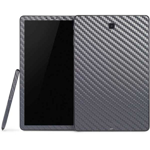 Silver Carbon Fiber Specialty Texture Material Samsung Galaxy Tab Skin
