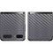 Silver Carbon Fiber Specialty Texture Material Galaxy Z Flip Skin