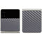 Silver Carbon Fiber Specialty Texture Material Galaxy Z Flip3 5G Skin
