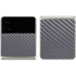 Silver Carbon Fiber Specialty Texture Material Galaxy Z Flip3 5G Skin