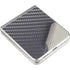 Silver Carbon Fiber Specialty Texture Material Galaxy Z Flip3 5G Skin