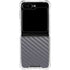 Silver Carbon Fiber Specialty Texture Material Galaxy Z Flip5 5G Clear Case