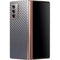 Silver Carbon Fiber Specialty Texture Material Galaxy Z Fold2 5G Skin