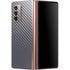 Silver Carbon Fiber Specialty Texture Material Galaxy Z Fold2 5G Skin