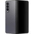 Silver Carbon Fiber Specialty Texture Material Galaxy Z Fold3 5G Skin