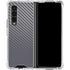 Silver Carbon Fiber Specialty Texture Material Galaxy Z Fold4 5G Clear Case