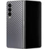 Silver Carbon Fiber Specialty Texture Material Galaxy Z Fold4 5G Skin