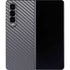 Silver Carbon Fiber Specialty Texture Material Galaxy Z Fold4 5G Skin
