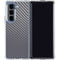 Silver Carbon Fiber Specialty Texture Material Galaxy Z Fold5 5G Clear Case