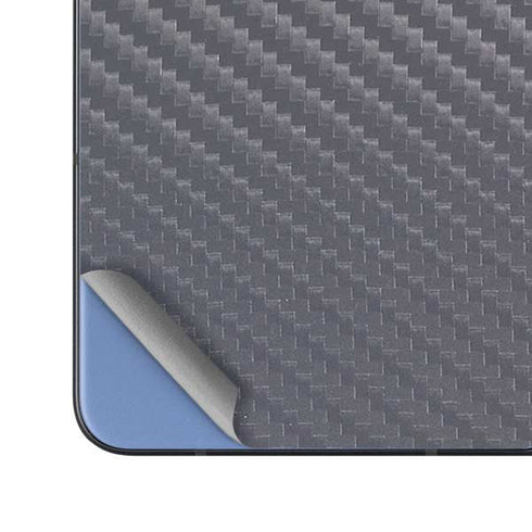 Silver Carbon Fiber Specialty Texture Material Galaxy Z Fold5 5G Skin