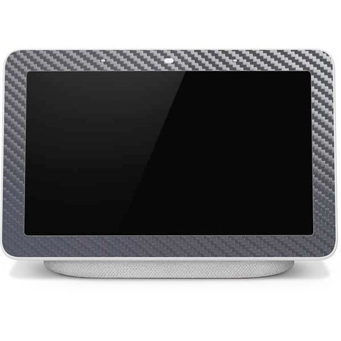 Silver Carbon Fiber Specialty Texture Material Google Home Hub Skin