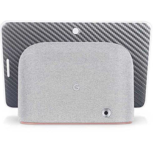 Silver Carbon Fiber Specialty Texture Material Google Home Hub Skin