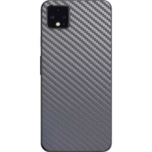 Silver Carbon Fiber Specialty Texture Material Google Pixel 4 XL Skin