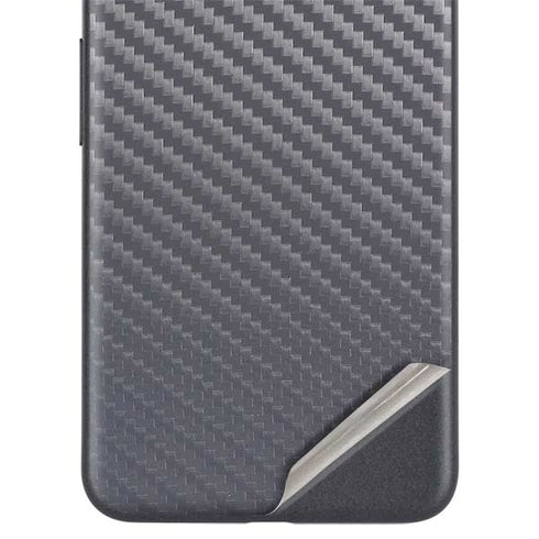 Silver Carbon Fiber Specialty Texture Material Google Pixel 5a Skin