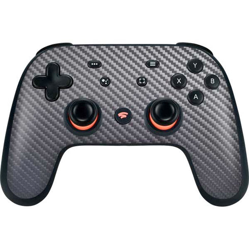 Silver Carbon Fiber Specialty Texture Material Google Stadia Controller Skin
