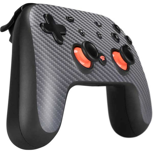 Silver Carbon Fiber Specialty Texture Material Google Stadia Controller Skin