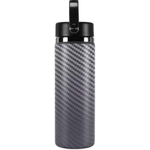 Silver Carbon Fiber Specialty Texture Material Hydro Flask 20oz Wide Mouth Skin